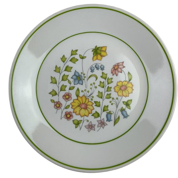 Corelle Other - Vintage Corelle “Spring Meadow” Wildflowers Set Of 8 Lunch Plates White Porcelai